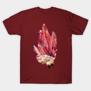 bloodstone crystal cluster. T-Shirt